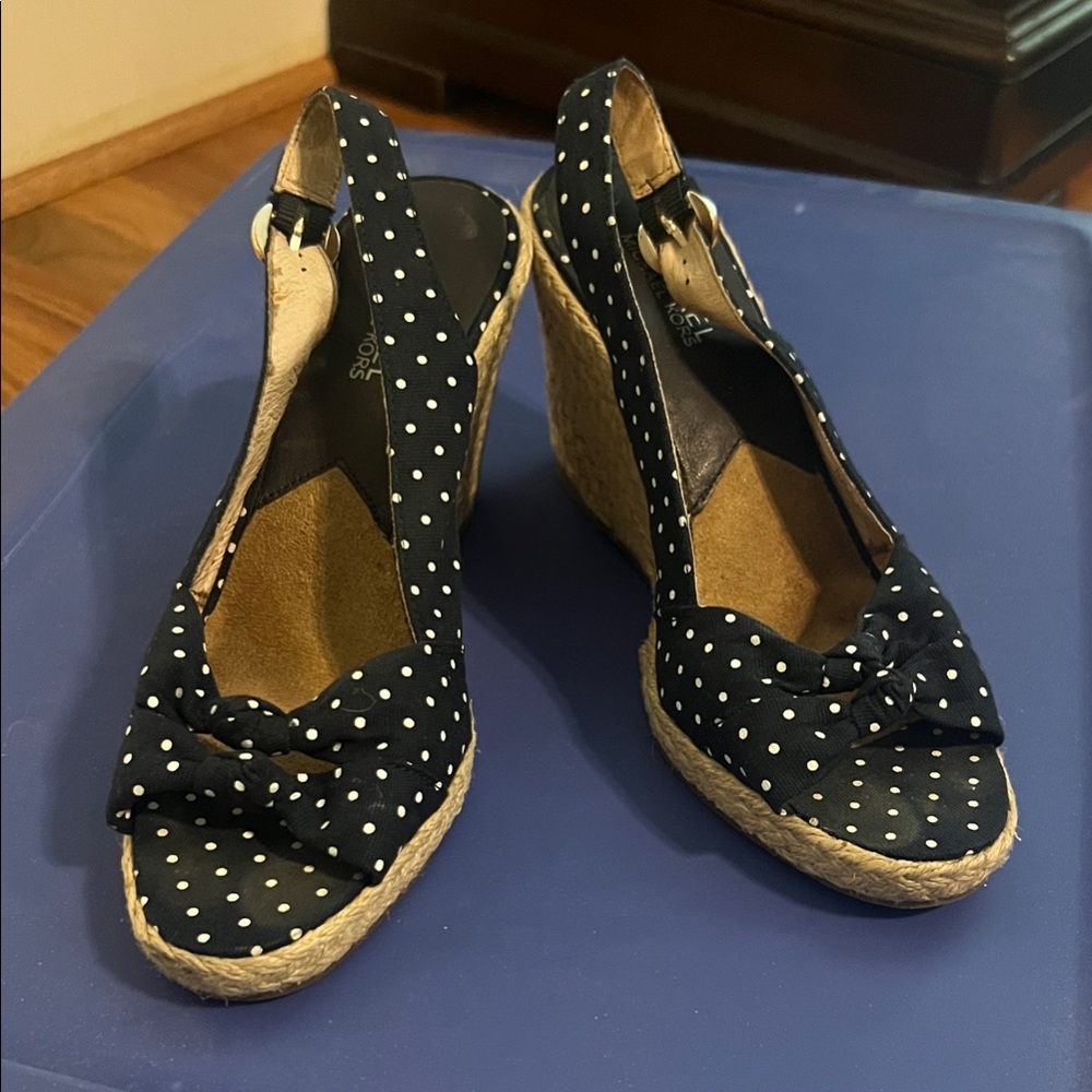 MICHAEL Michael Kors Black Polka Dot Wedges